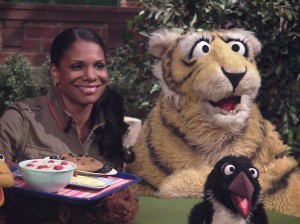 A is For Audra and Abby: Interview with Audra McDonald and Abby Cadabby at Sesame Street.