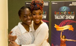 Brandy Mentors Kids In  Garden of Dreams Talent Show.